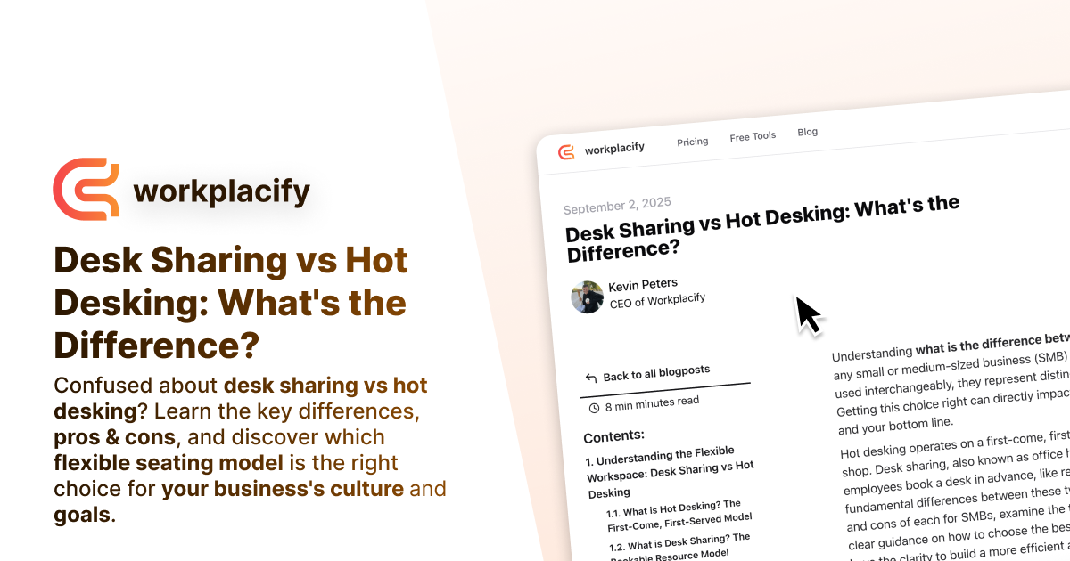Desk Sharing vs Hot Desking: What's the Difference?